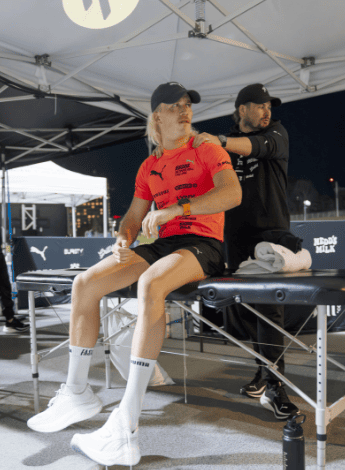 Alex collaborated with ultramarathon runner and charity fundraiser Nedd Brockmann, supporting him through extreme endurance challenges.